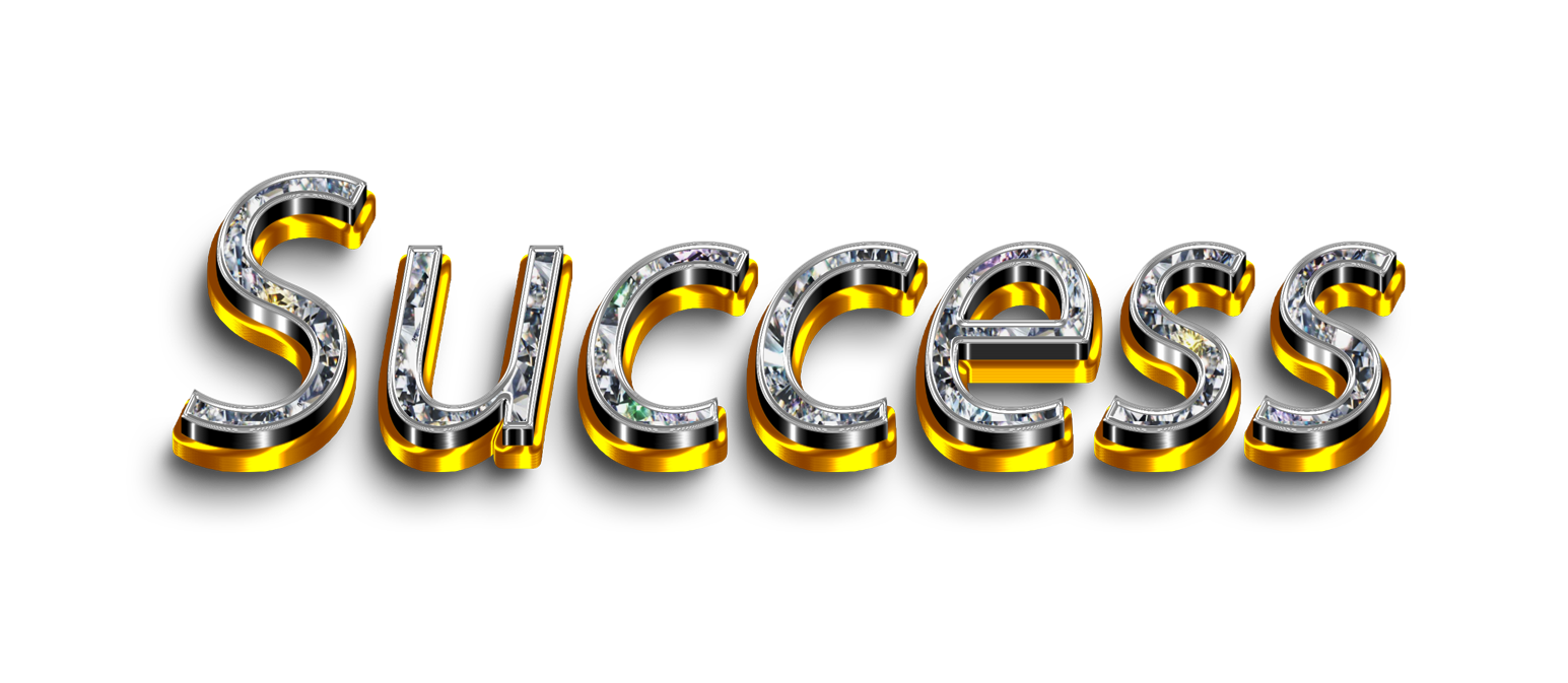 Success png, word Success png, Success word png, Success text png, Success letters png, Success word diamond gold text typography PNG images transparent background